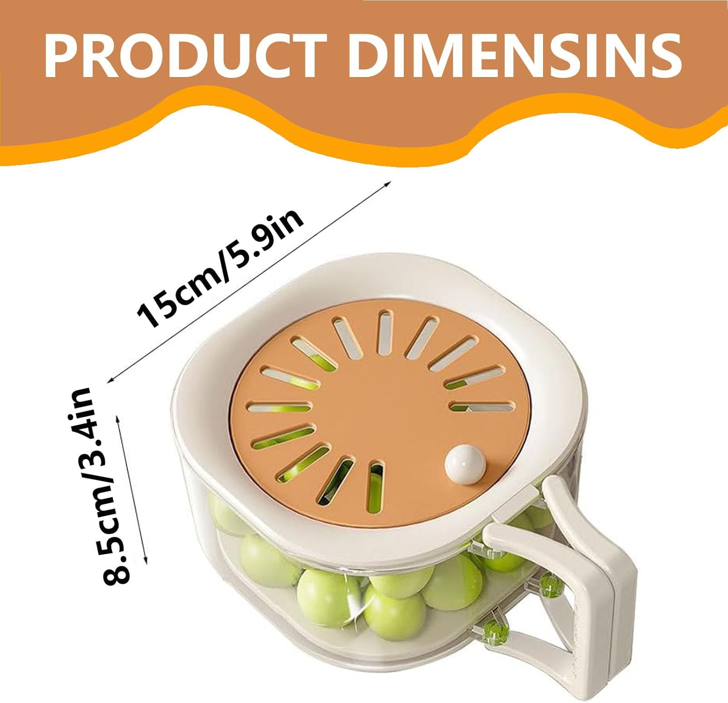 Foldable Handle Fruit Strainer