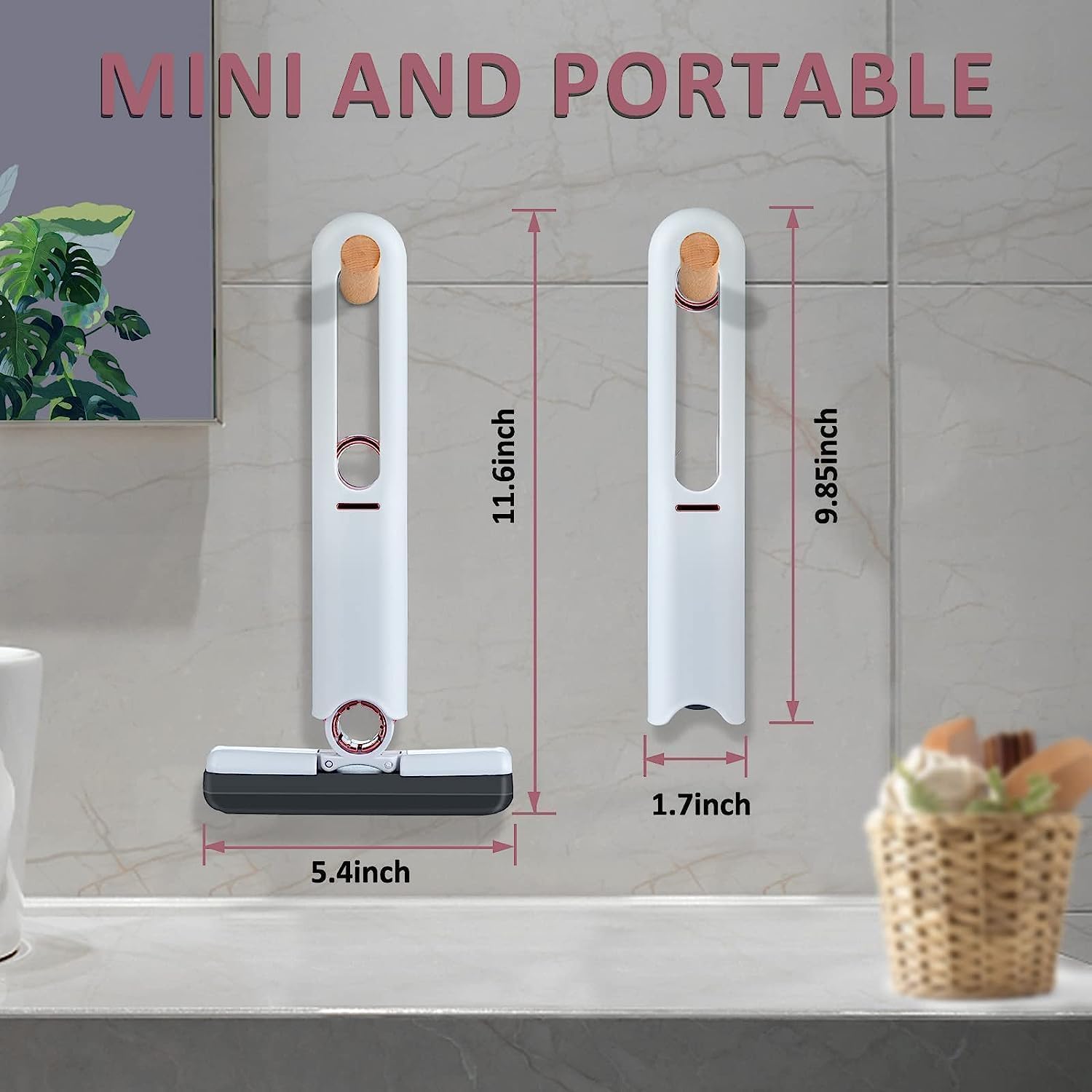 Portable Self-Squeeze Short Mop