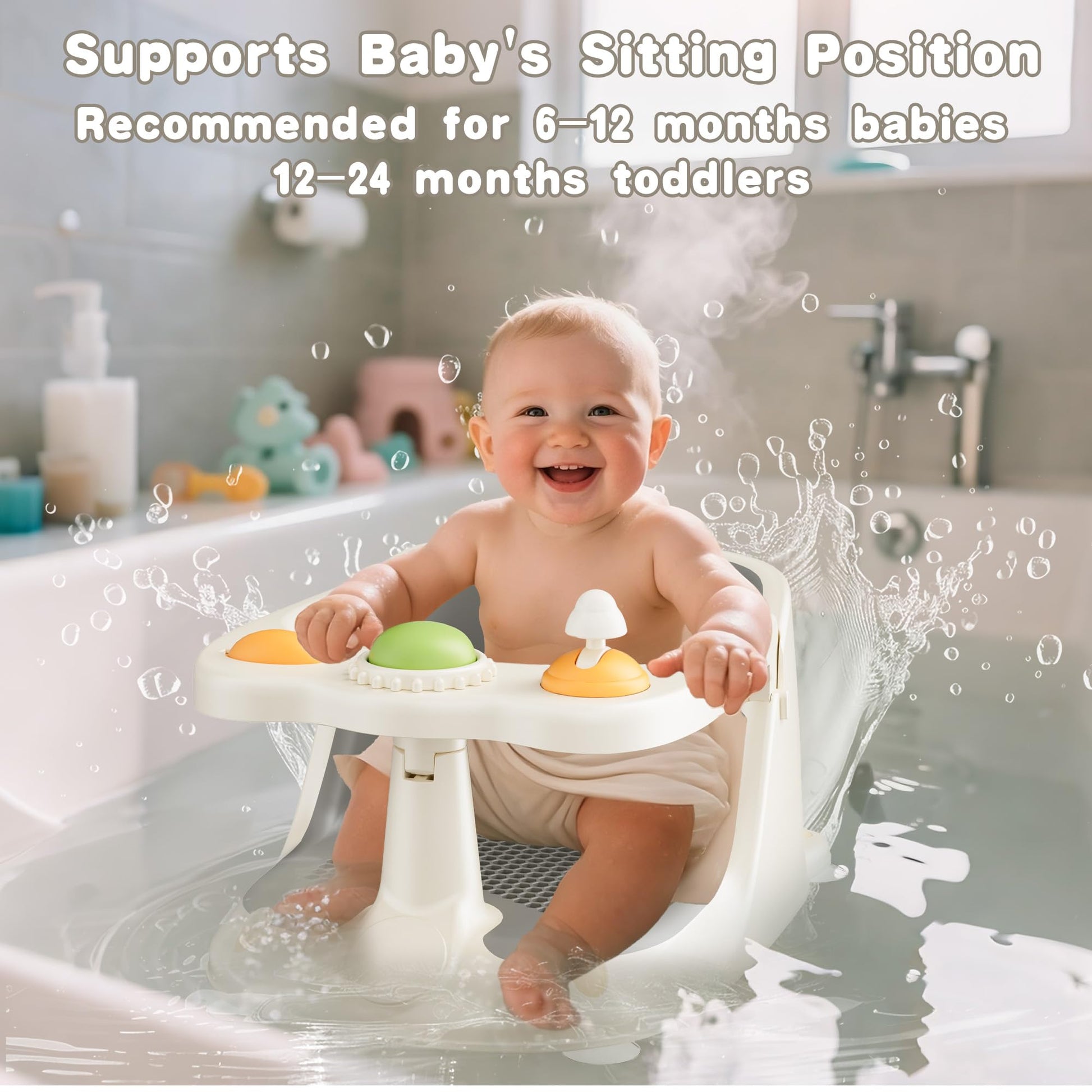 2025 / Baby Bath Seat for Babies 6 Months & Up