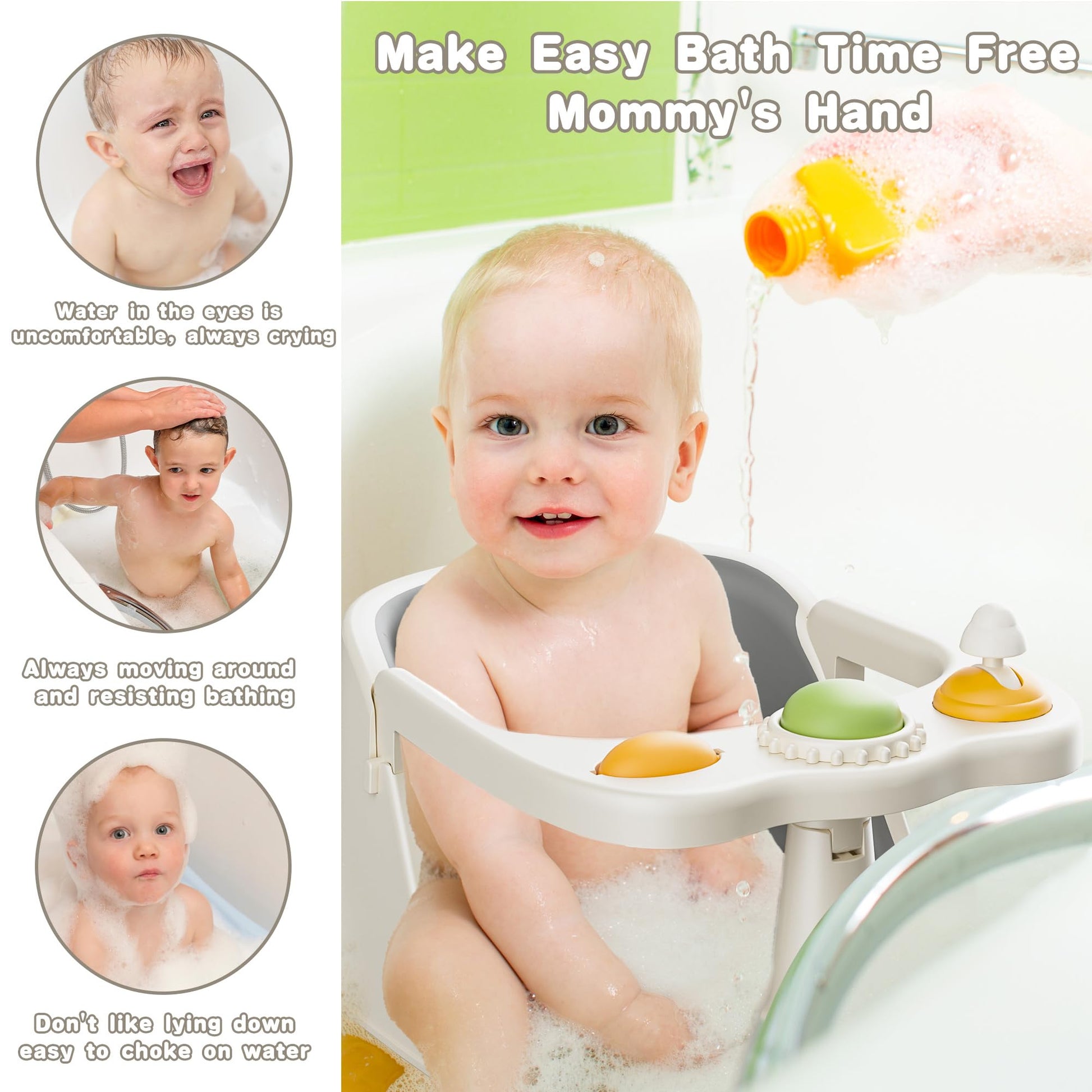 2025 / Baby Bath Seat for Babies 6 Months & Up