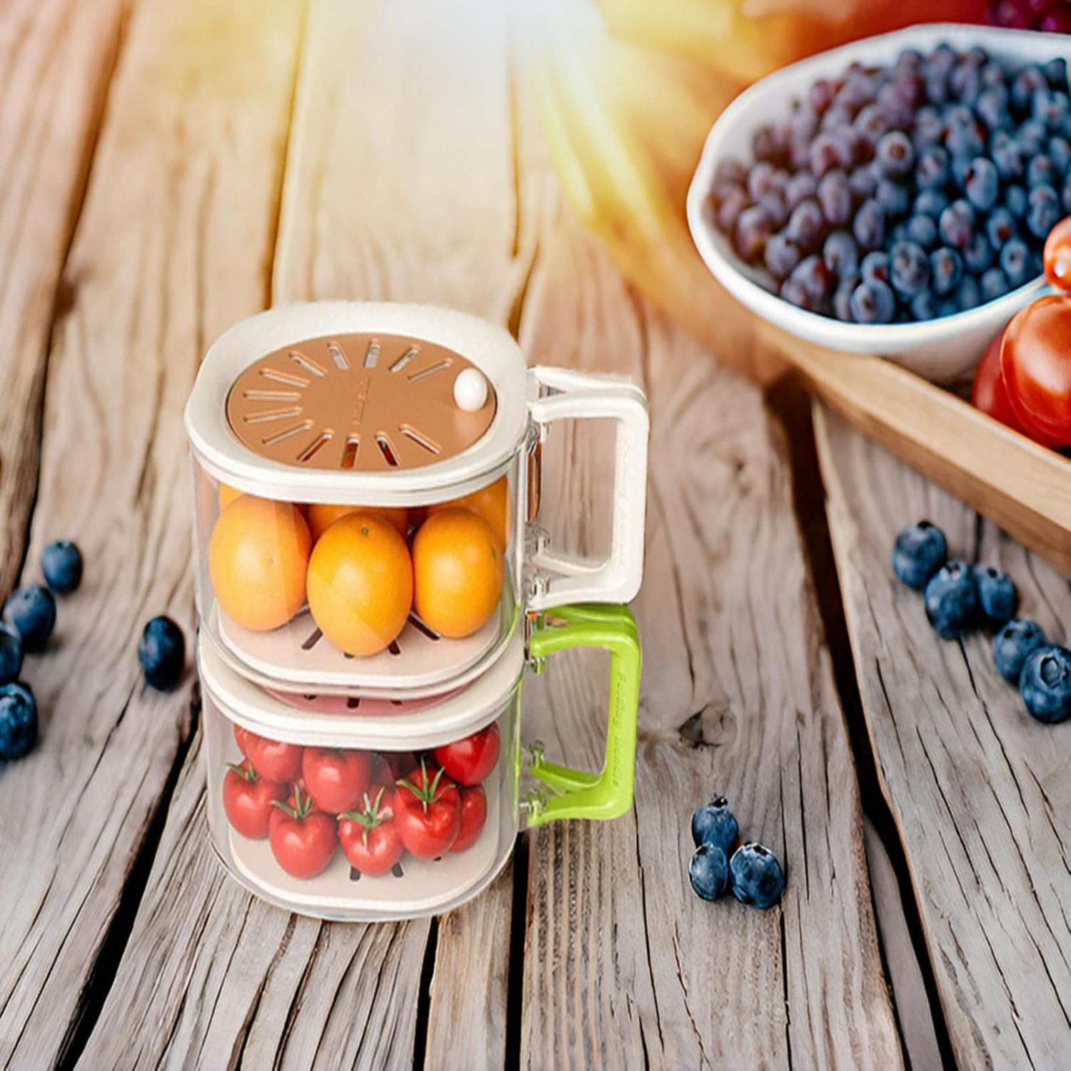 Foldable Handle Fruit Strainer