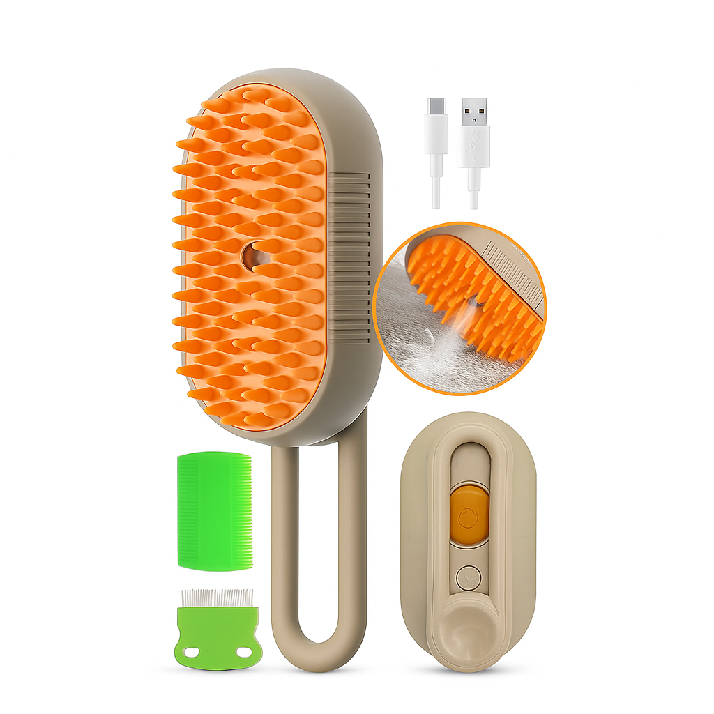 SILKPAWS | Steam-Powered Cat Grooming Brush