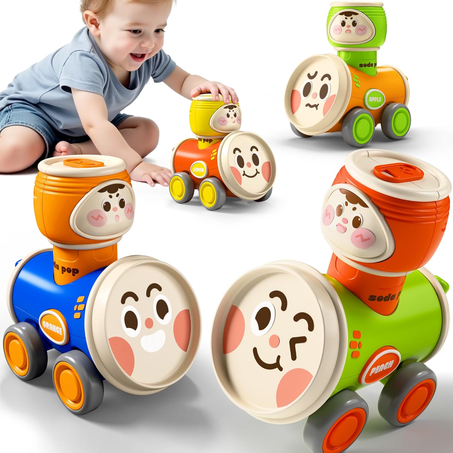 Baby Push Go Friction Racing Cars