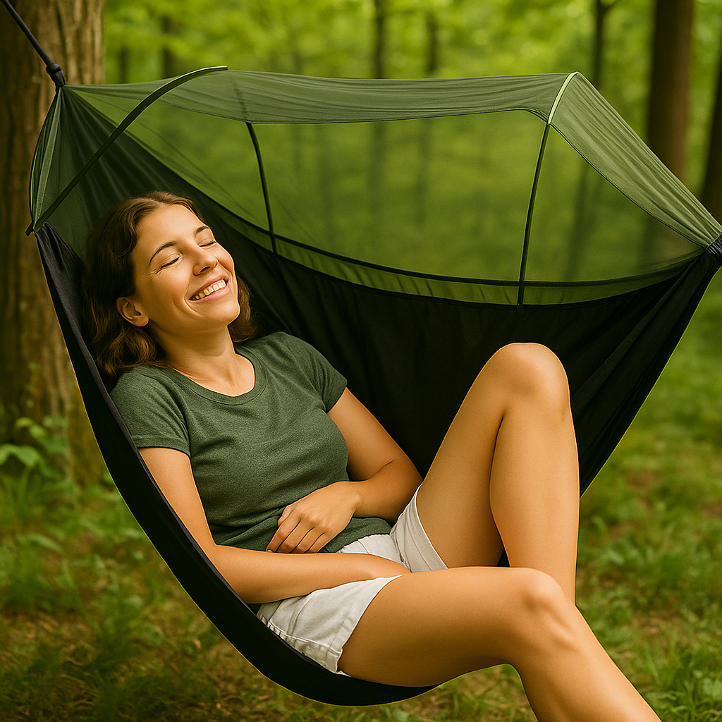 SLEEPSAFE | Outdoor Hammock with Mosquito Net