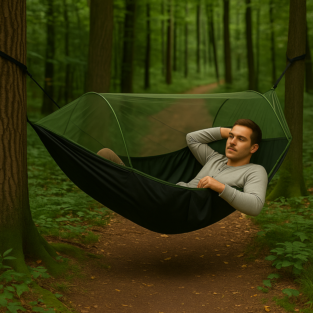 SLEEPSAFE | Outdoor Hammock with Mosquito Net