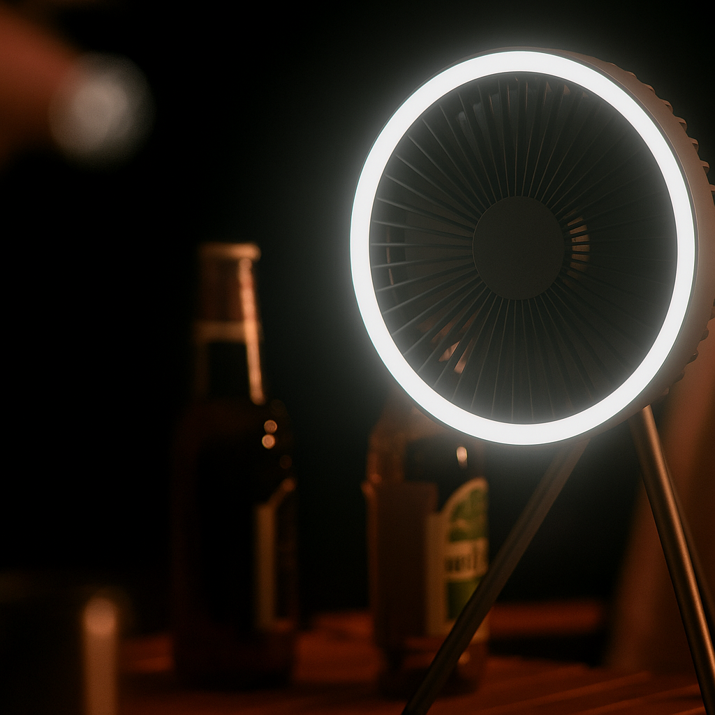 AIRLITE | 2-in-1 Camping Fan with LED
