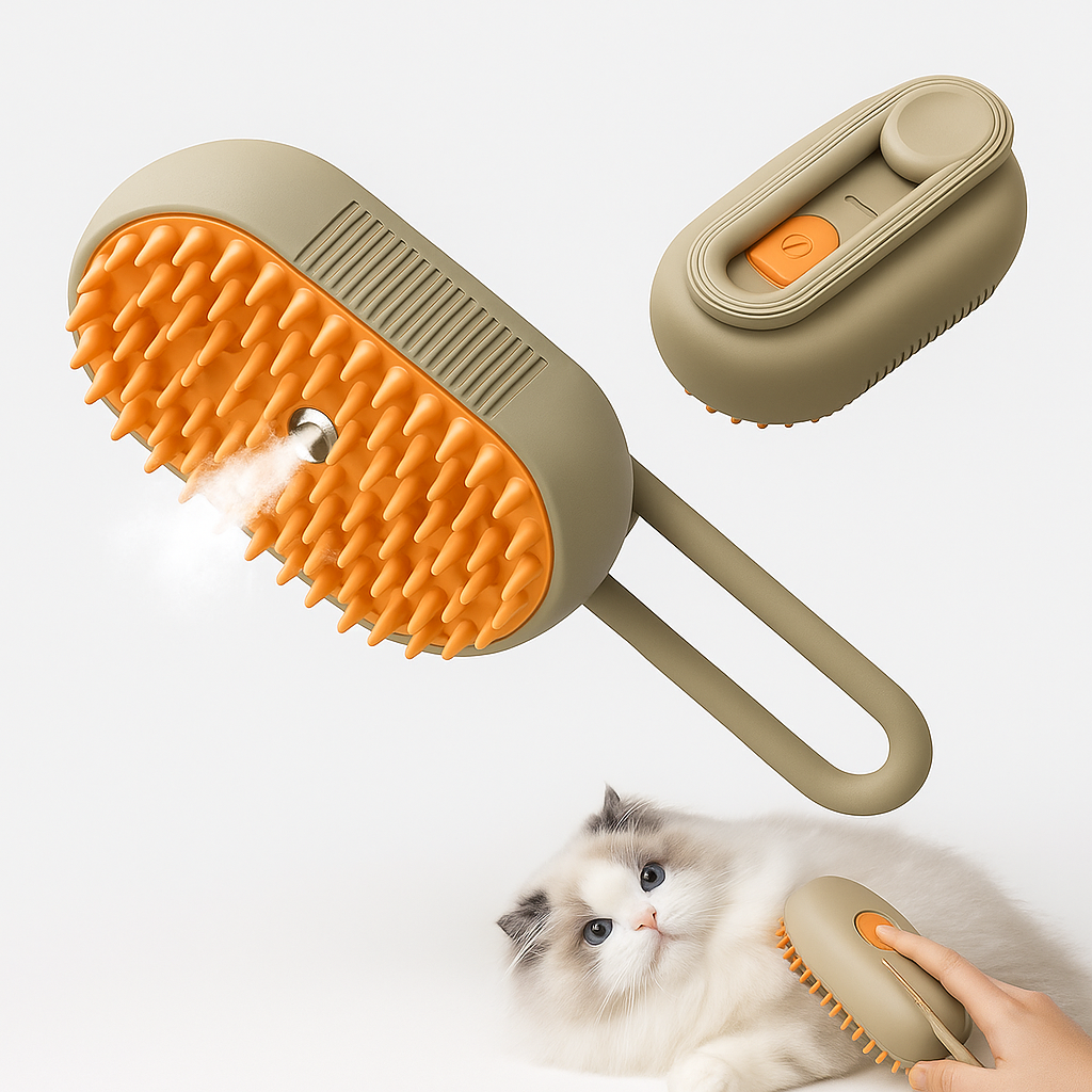 SILKPAWS | Steam-Powered Cat Grooming Brush