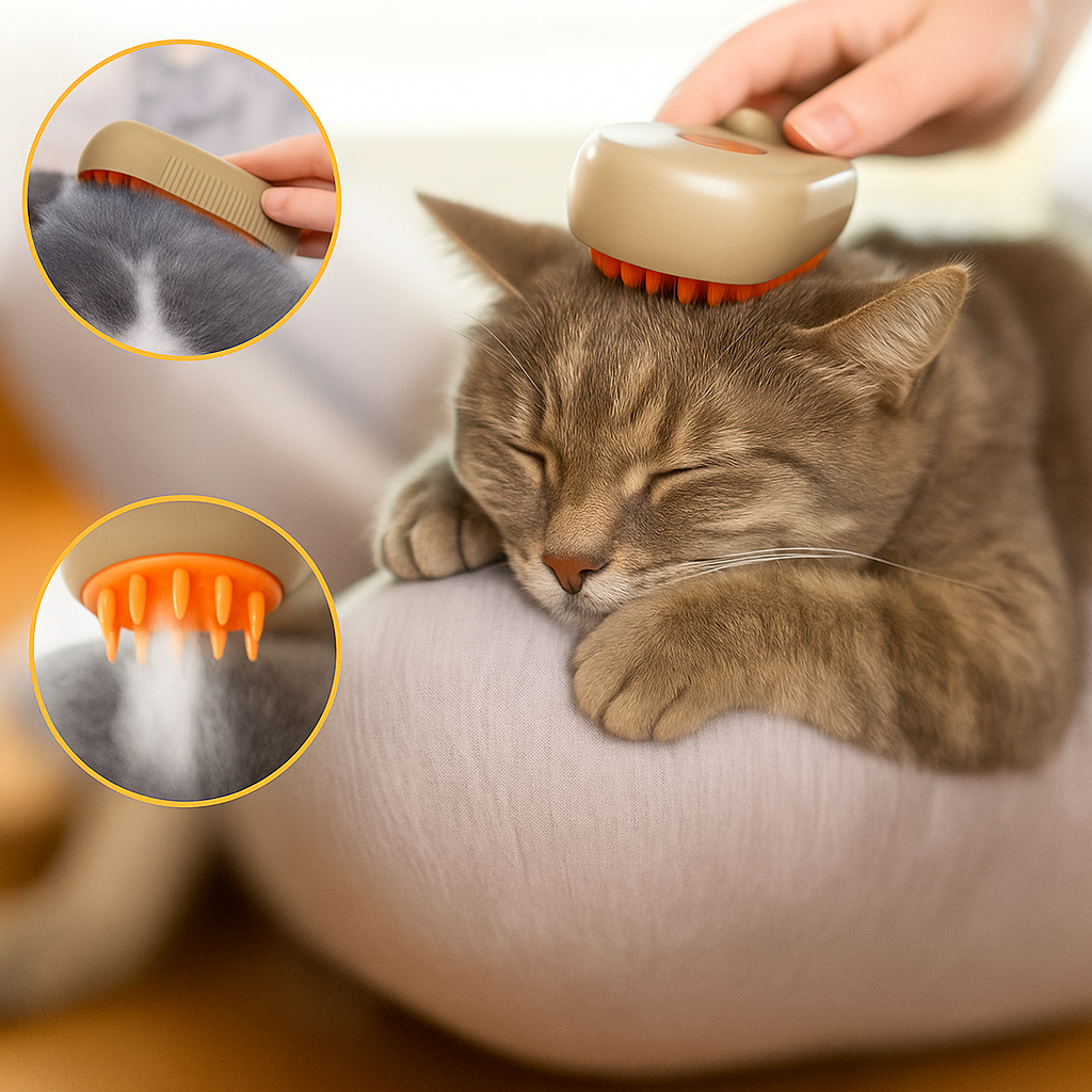 SILKPAWS | Steam-Powered Cat Grooming Brush