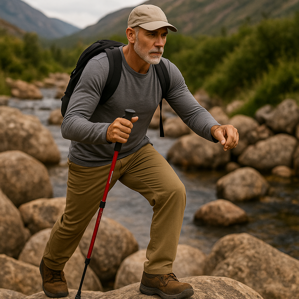 TREKFOLD | Compact Anti-Shock Hiking Pole