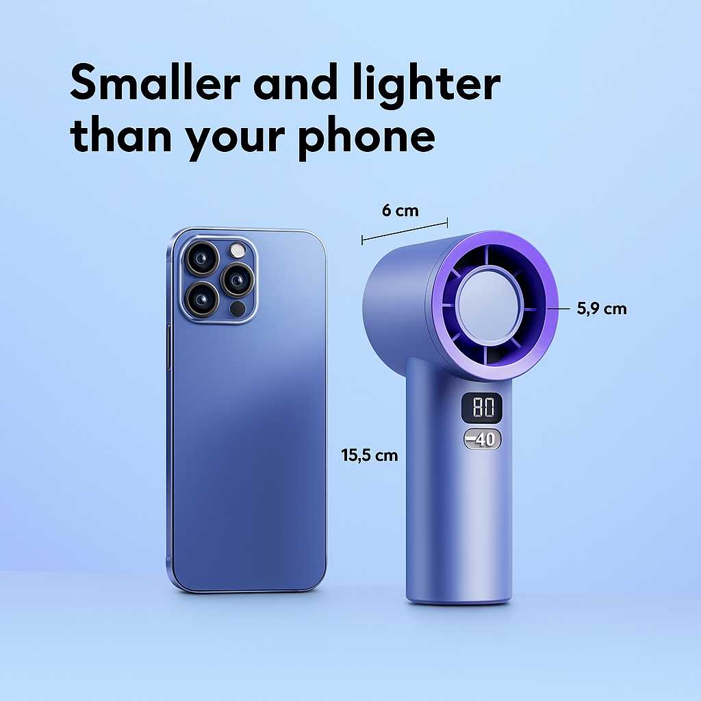 VENTIGO | Smart Cooling Handheld Fan